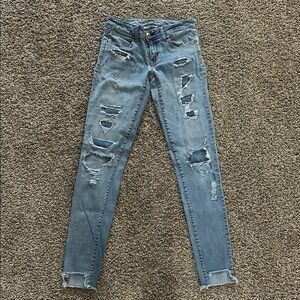 American Eagle Outfitters Blue Skinny Jeans
